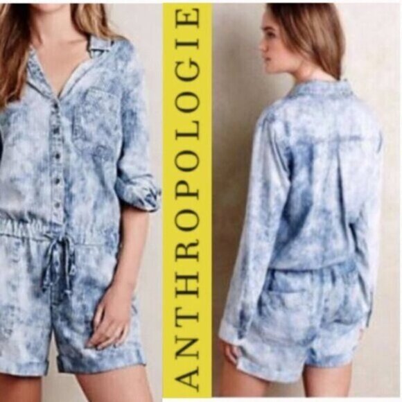 Anthropologie CLOTH & STONE Romper Shorts small medium fit - Picture 1 of 16